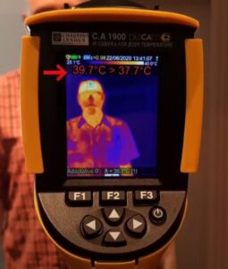 Alarmowa kamera do wykrywania gorączki
